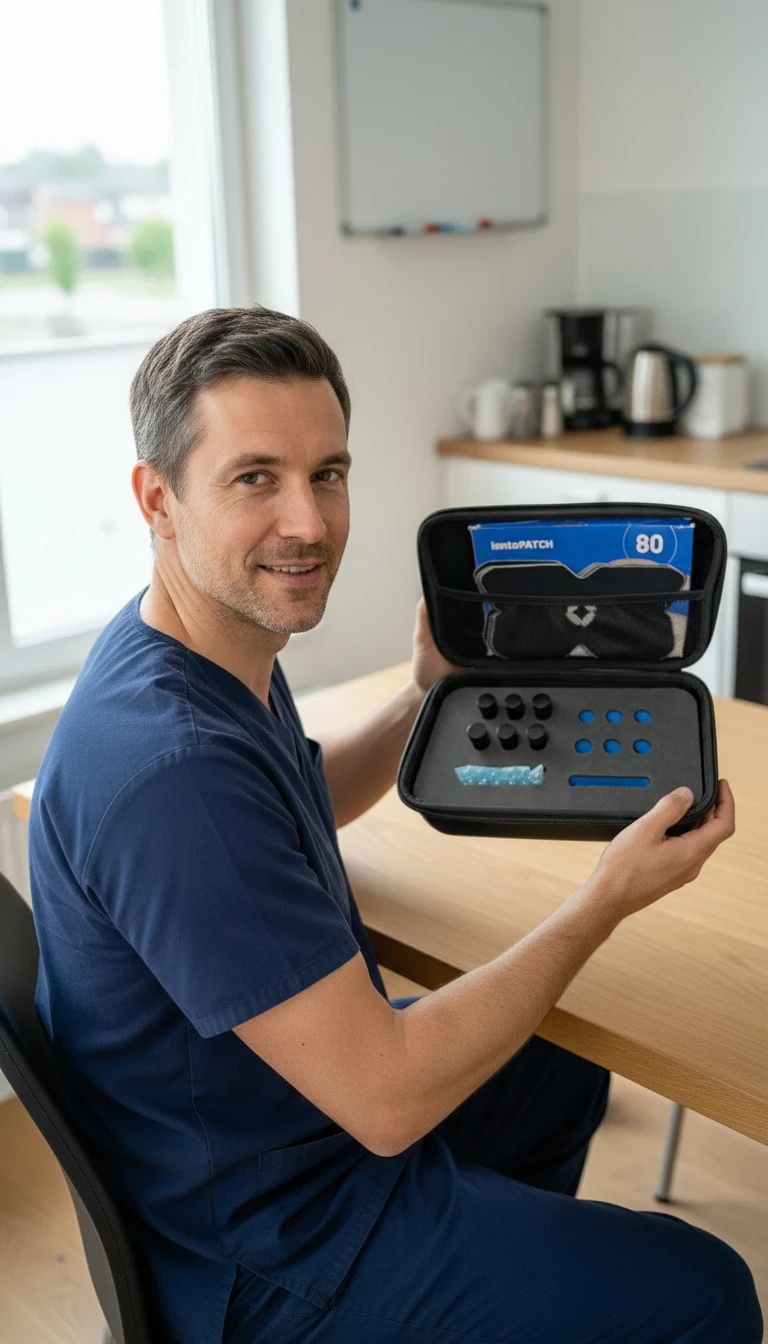 Man with NAD+ delivery system